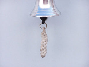 Chrome Hanging Anchor Bell 8"