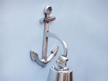 Load image into Gallery viewer, Chrome Hanging Anchor Bell 8&quot;