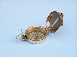 Solid Brass Clinometer Compass 4"
