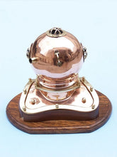 Load image into Gallery viewer, Copper Decorative Divers Helmet Clock 12&quot;