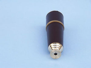 Deluxe Class Admiral's Brass - Leather Spyglass Telescope 27" w/ Rosewood Box