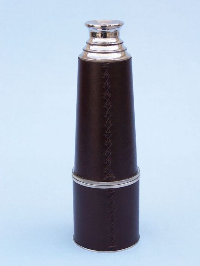 Deluxe Class Admiral's Brass - Leather Spyglass Telescope 27" w/ Rosewood Box