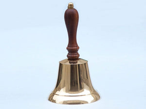 Brass Plated Hand Bell 7"