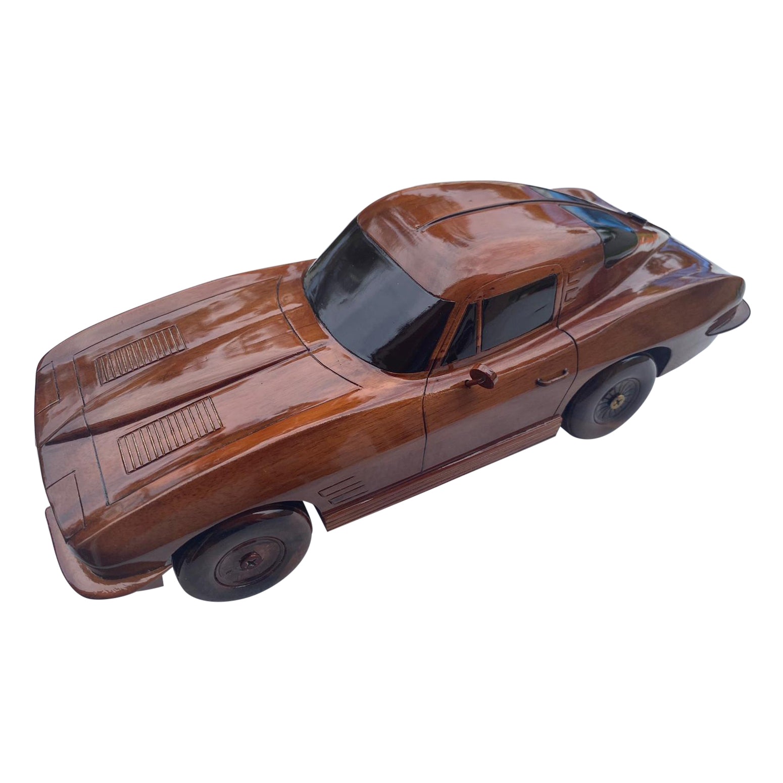 Corvette 1963 Stingray Mahogany Wood Cars & trucks Desktop Model