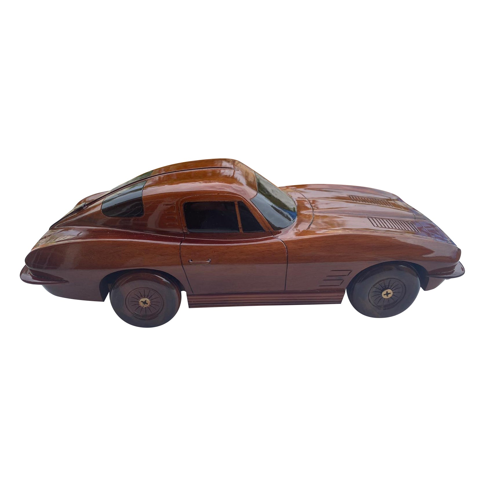 Corvette 1963 Stingray Mahogany Wood Cars & trucks Desktop Model