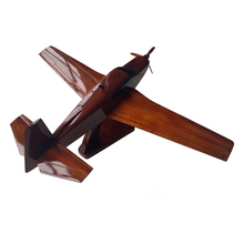 Load image into Gallery viewer, Mooney M20 Mahogany Wood Desktop Airplane Model