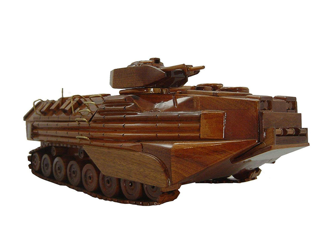 AAV7 Mahogany Wood Desktop Military Vehicle Model