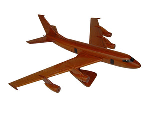 KC135 Strato tanker Mahogany Wood Desktop Airplane Model