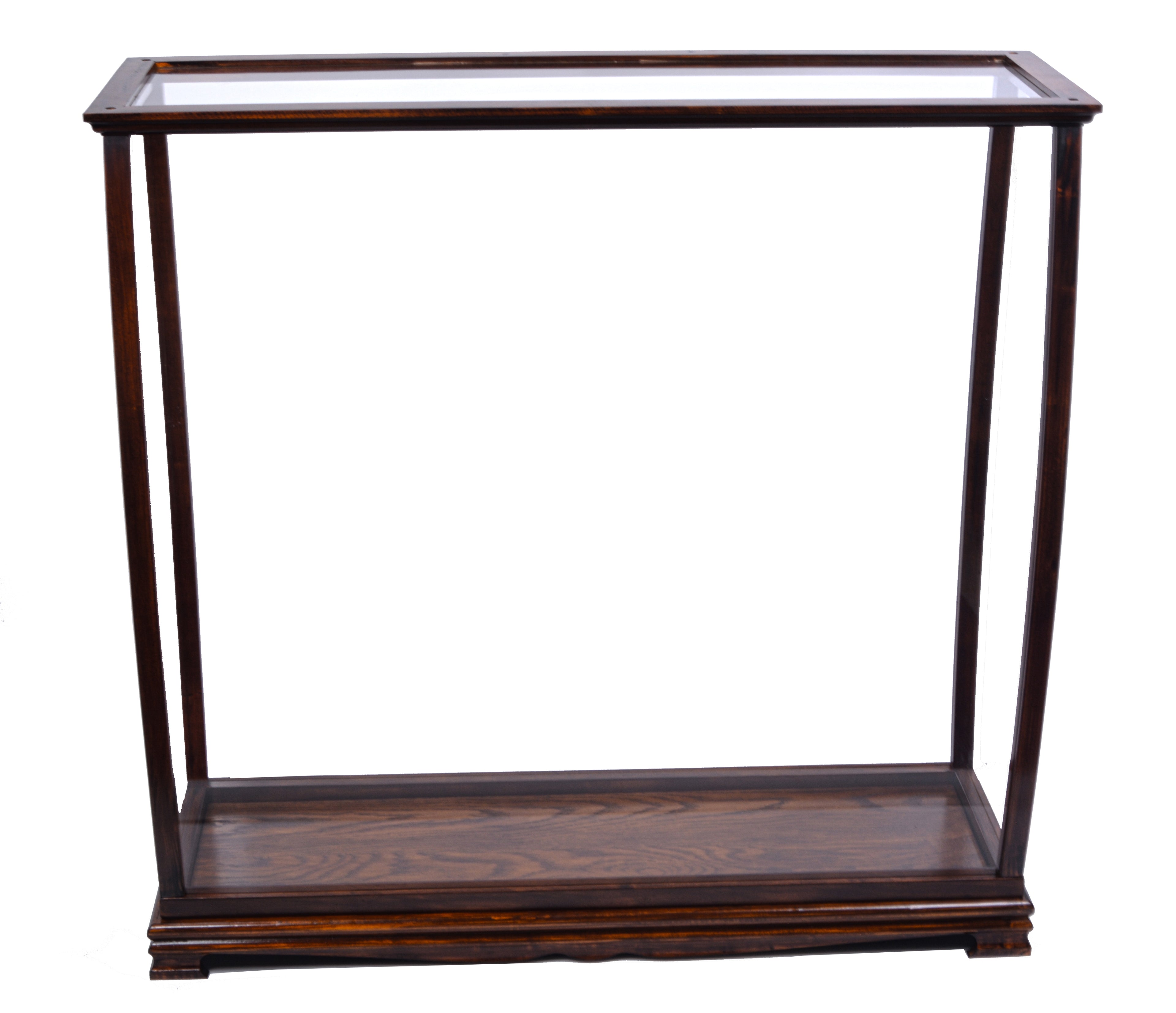 Table Top Display Case Classic Brown
