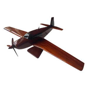 Mooney M20 Mahogany Wood Desktop Airplane Model