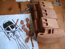 Load image into Gallery viewer, MRAP Cougar Mahogany Wood Desktop Model