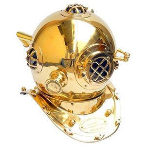 Pure Brass Single ring diving helmet  scuba nautical mark IV