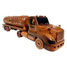Load image into Gallery viewer, Tanker Truck Combo Mahogany Wood Desktop  Truck combos &amp; Trains Model