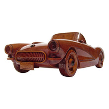 Load image into Gallery viewer, 1957 Corvette Convertible  Mahogany Wood Cars &amp; trucks Desktop Model