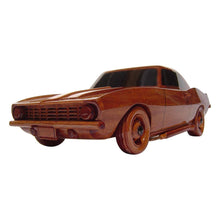 Load image into Gallery viewer, 1969 Camaro  Mahogany Wood Desktop Model