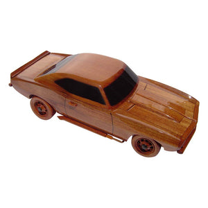 1969 Camaro  Mahogany Wood Desktop Model