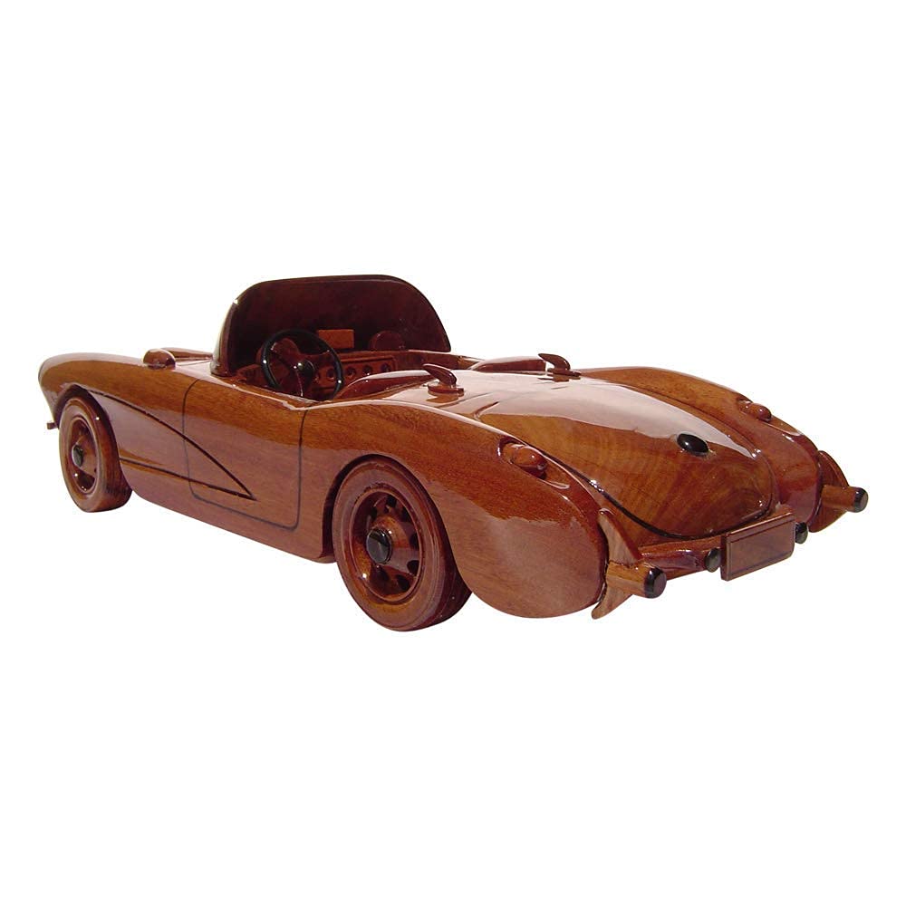 1957 Corvette Convertible  Mahogany Wood Cars & trucks Desktop Model