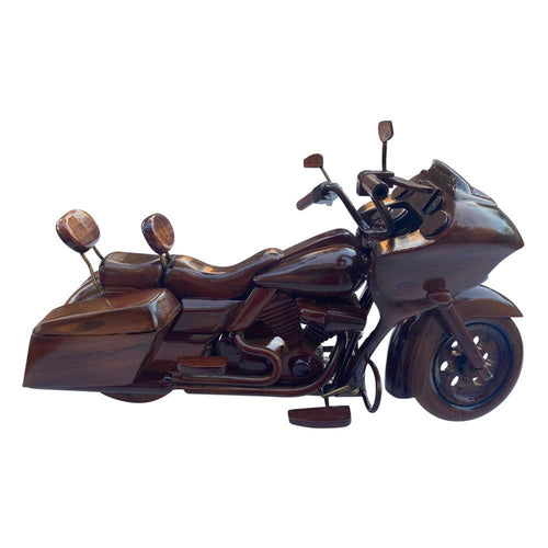 Harley Road Glide CVO Mahogany Wood Desktop Motorcycle Model