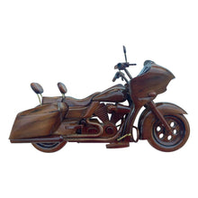 Load image into Gallery viewer, Harley Road Glide CVO Mahogany Wood Desktop Motorcycle Model