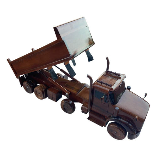 Dump Truck Mahogany Wood Desktop Cars & trucks Model