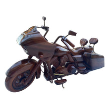 Load image into Gallery viewer, Harley Road Glide CVO Mahogany Wood Desktop Motorcycle Model