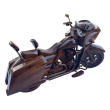 Load image into Gallery viewer, Harley Road Glide CVO Mahogany Wood Desktop Motorcycle Model