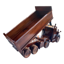 Load image into Gallery viewer, Dump Truck Mahogany Wood Desktop Cars &amp; trucks Model