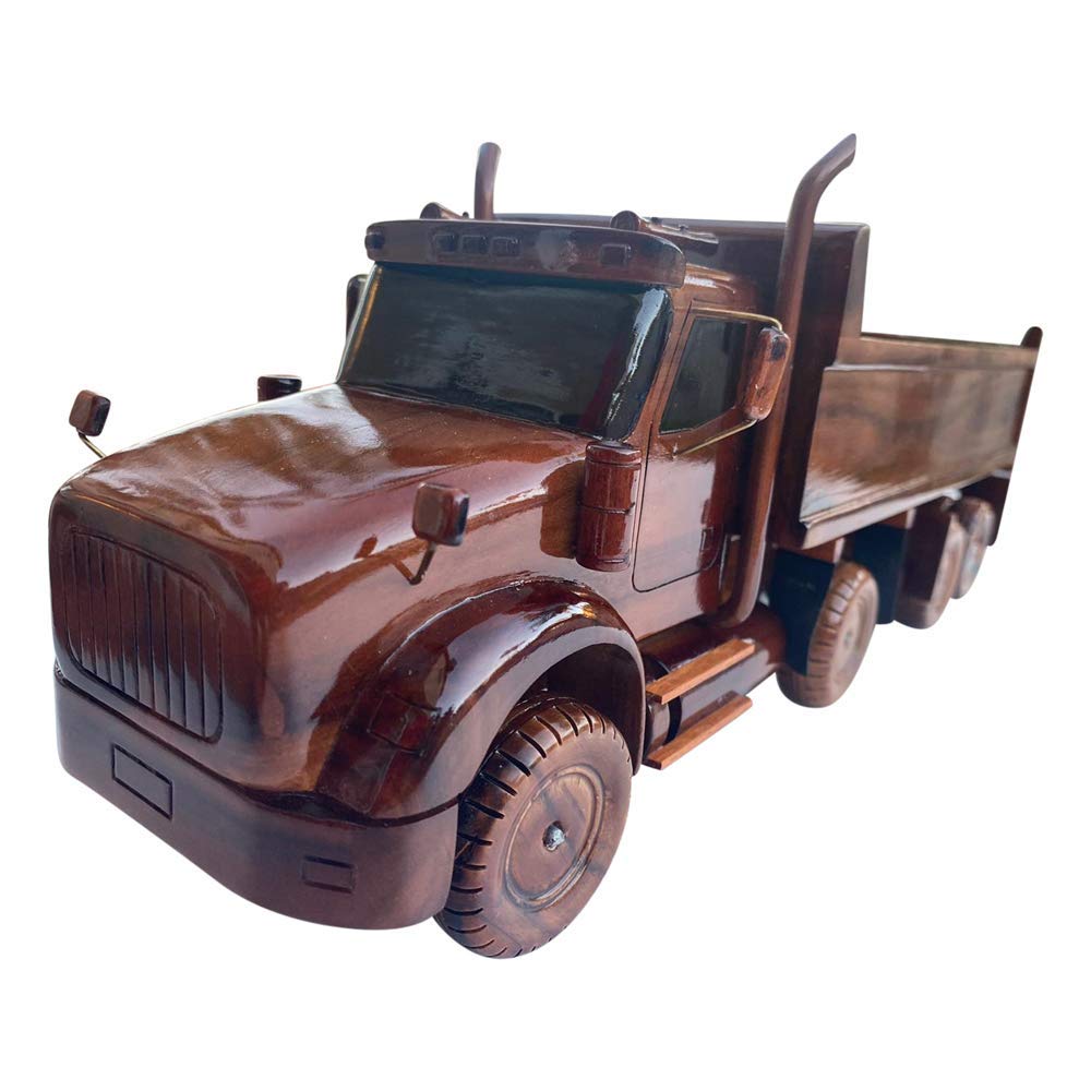 Dump Truck Mahogany Wood Desktop Cars & trucks Model