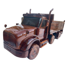 Load image into Gallery viewer, Dump Truck Mahogany Wood Desktop Cars &amp; trucks Model