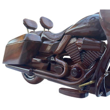 Load image into Gallery viewer, Harley Road Glide CVO Mahogany Wood Desktop Motorcycle Model