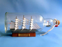 Load image into Gallery viewer, Cutty Sark Model Ship in a Glass Bottle 11&quot;