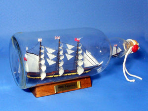 Master And Commander HMS Surprise Model Ship in a Glass Bottle 11""