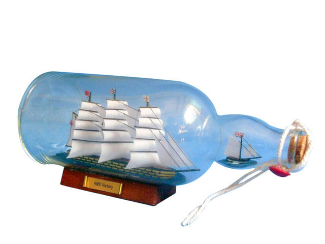 HMS Victory Model Ship in a Glass Bottle 11