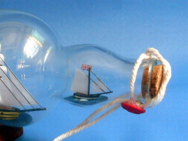 HMS Victory Model Ship in a Glass Bottle 11