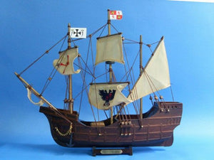 Wooden Santa Maria Limited Tall Model Ship 14"