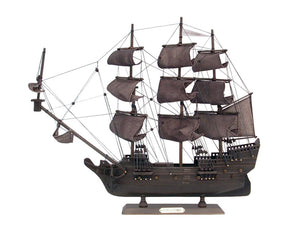 Wooden Flying Dutchman Model Pirate Ship 20"