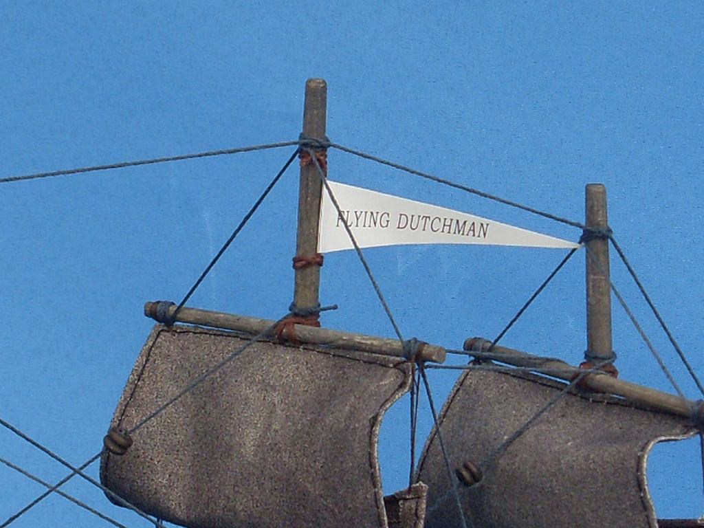 Wooden Flying Dutchman Model Pirate Ship 20"