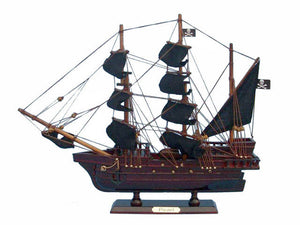Wooden Edward England's Pearl Model Pirate Ship 14""