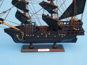 Wooden Thomas Tew's Amity Model Pirate Ship 14""