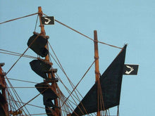 Load image into Gallery viewer, Wooden Thomas Tew&#39;s Amity Model Pirate Ship 14&quot;&quot;