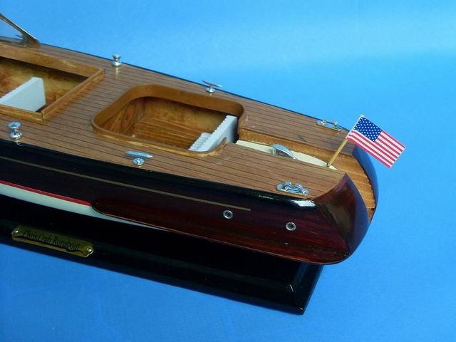Wooden Chris Craft Runabout Model Speedboat 20""
