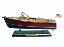 Load image into Gallery viewer, Wooden Chris Craft Triple Cockpit Model Speedboat 14&#39;&#39;