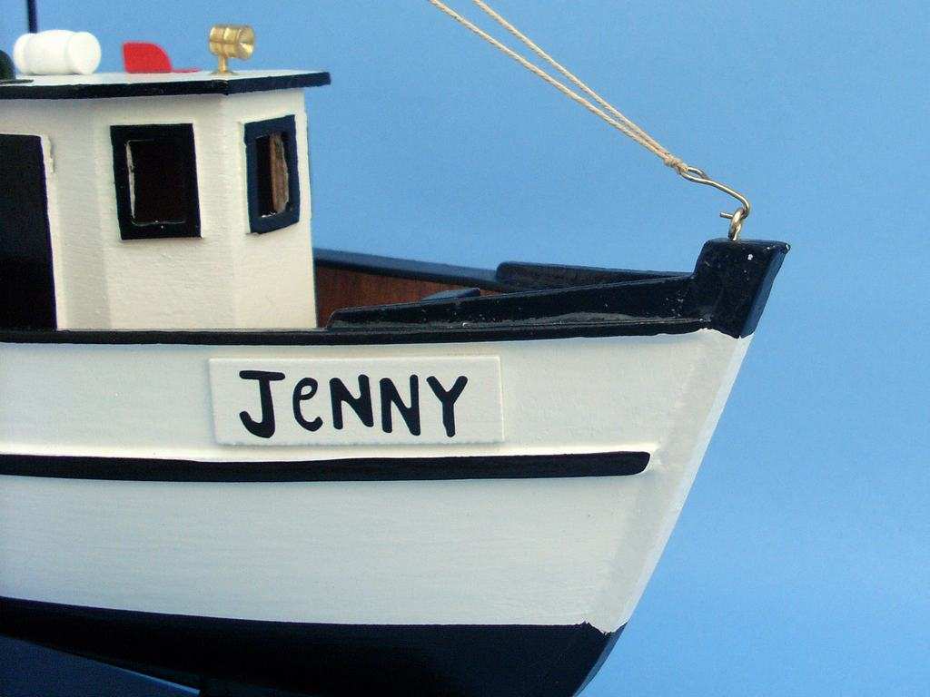 Wooden Forrest Gump - Jenny Model Shrimp Boat 16"