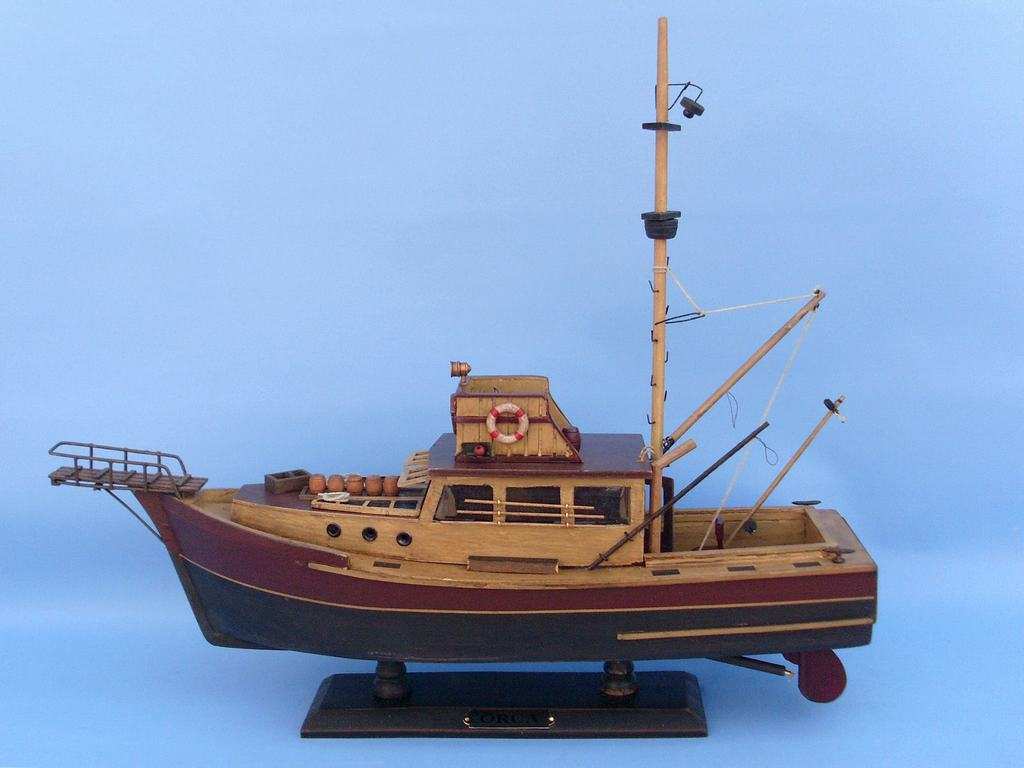 Wooden Jaws - Orca Model Boat 20 – Tesaut Models