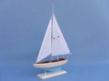 Load image into Gallery viewer, Wooden Light Blue Pacific Sailer Model Sailboat Decoration 17&quot;&quot;