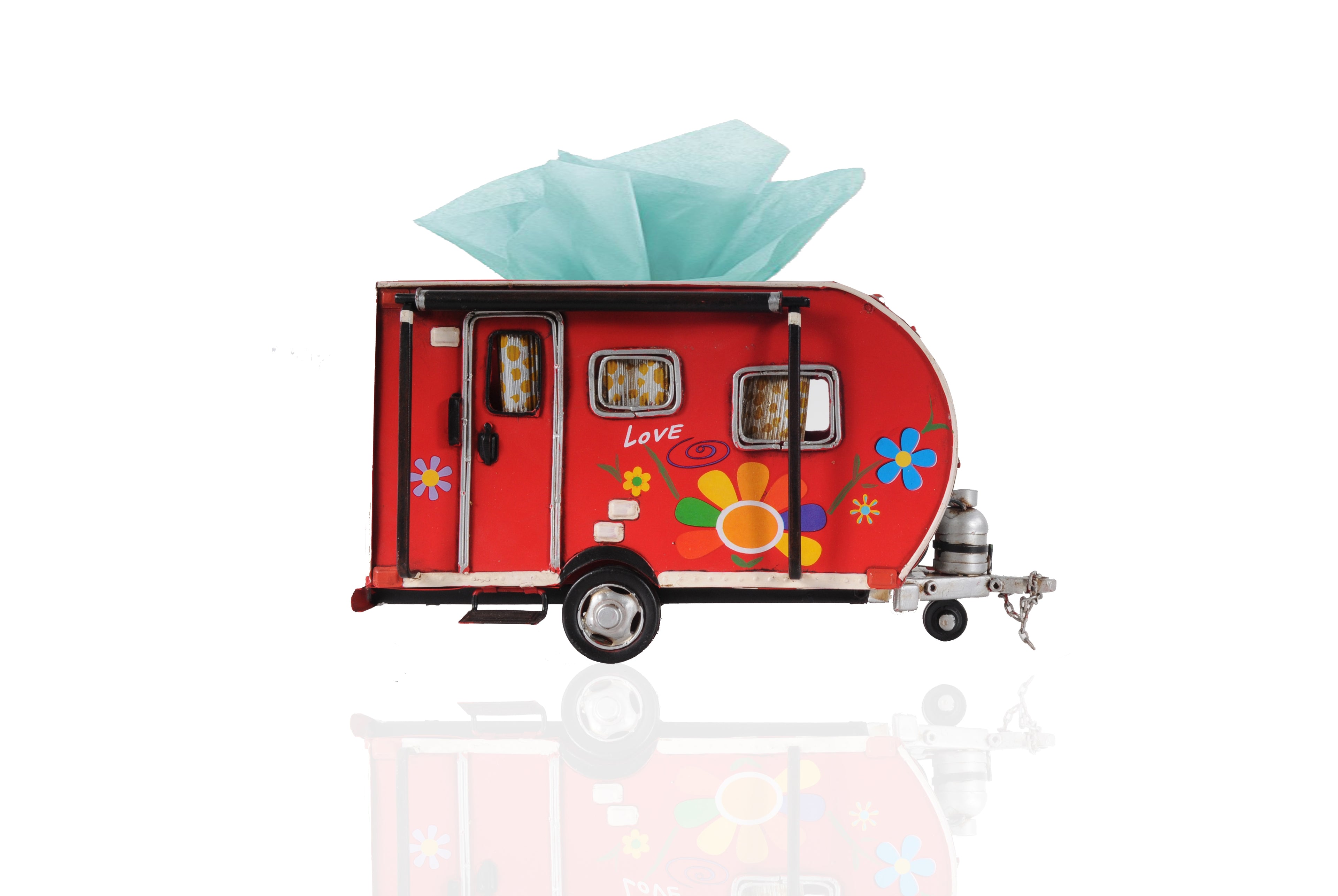 Red Trailer Tissue Holder