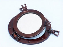 Load image into Gallery viewer, Antique Copper Deluxe Class Porthole Mirror 8&#39;&#39;