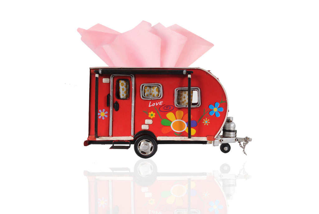 Red Trailer Tissue Holder
