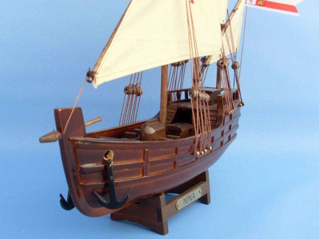 Wooden Nina Model Ship 12""