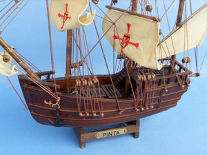Wooden Pinta Model Ship 12"